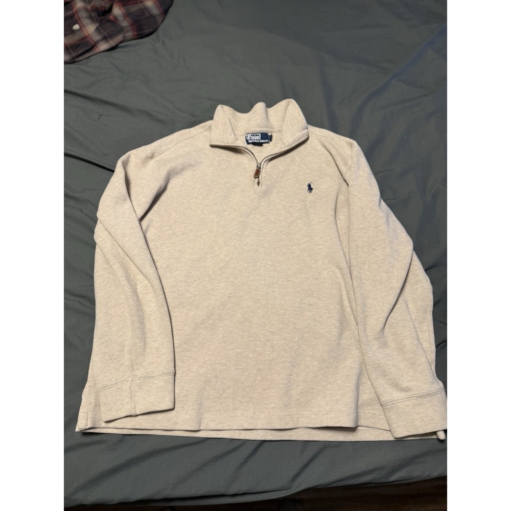 VTG Polo Ralph‎ Lauren 1/4 Zip Long Sleeve XL Pullover Sweater